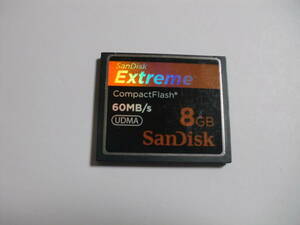 8GB　SanDisk　Extreme　UDMA　60MB/s　CFカード　フォーマット済み　メモリーカード　コンパクトフラッシュカード