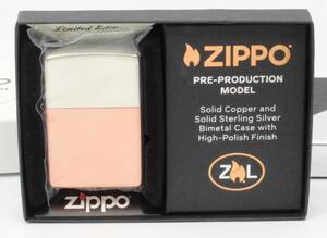 Zippo Bimetal Lighter(solid copper and solid sterling silver) 新品未使、未着火品！
