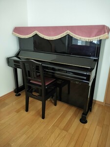 YAMAHA ヤマハ アップライトピアノ YU3SZ 椅子付き カバー付き　消音機能付き　配送手配はご購入者様にてお願いします。