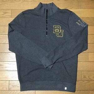 NCAA BAYLOR BEARS QUARTER-ZIP PULLOVER SWEAT (47FORWARD) size-SMALL(着丈69身幅58) 中古 送料無料 NCNR