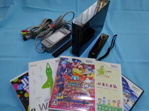 Nintendo Wii ブラック ソフトセット