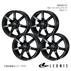 LEONIS/NAVIA 07 ムラーノ Z50 アルミホイール4本セット【18×8.0J5-114.3 INSET42 PBK】0039580×4