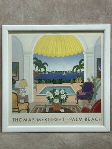 奈良発 トーマス マックナイト PALM BEACH シルクスクリーン THOMAS McKNIGHT 美術品 アート 絵画 芸術 直接引き取り可能
