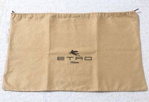 エトロ「ETRO」バッグ保存袋 旧型（3612）正規品 付属品 内袋 布袋 巾着袋 58×35cm 不織布製 茶系 ヴィンテージ