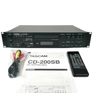 ◆優良動作品・2020年製◆ TASCAM CDプレーヤー SDカード/USBメモリー対応 CD-200SB