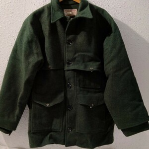 80〜90年代 FILSON Double Mackinaw Cruiserフィルソン　ダブルマッキノウ　クルーザー　ジャケット フォレストグリーン　44 XL 肉厚　usa