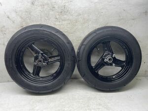 売り切り ホンダ エイプ 100 NSR50 前後 ホイール セット HA-173 G 【C６】 HC07 -15021 ダックス シャリー モンキー カブ