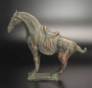 清 宜兴紫砂馬像 中国 古美術