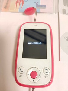 みまもりケータイ4 ピンク 取り説、箱付き ソフトバンク キッズケータイ SoftBank 子供携帯
