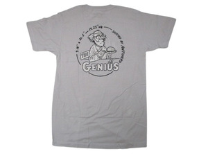 最安☆新品 ANTIHERO アンタイヒーロー GENIUS Tシャツ SILVER SIZE:L.アンチヒーロー スラッシャー spitfire ftc huf hardluck creature