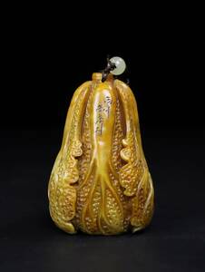 秘藏 清時代 寿山石把件 『百財』 文房具 純手彫 極細工 古美味 古美術 Z0423