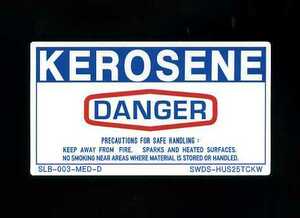 １枚　KEROSENE DANGERステッカー