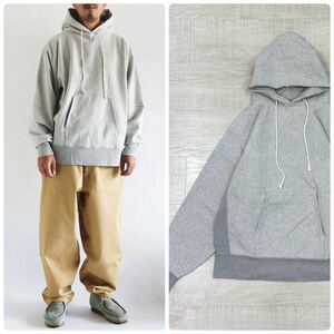 KAPTAIN SUNSHINE キャプテンサンシャイン Stretch Sweat Hoody KS21FCS03 ストレッチ スウェット フーディー パーカー グレー 系 size 38