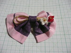 リボン　袴髪飾り　ピンク・紫系