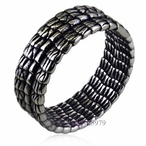 A825I☆新品人気 欧米 個性 竜鱗指環レトロチタン鋼 レディース