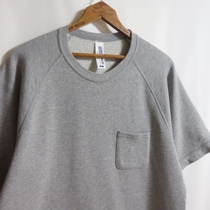 【美品 LOOPWHEELER × BEAMS PLUS 別注 半袖 スウェット XL】エキストラライトプラス H.GRAY ヘザーグレー ループウィラー ビームスプラス