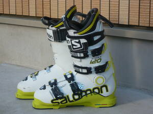 3★★★★即決！SALOMON/サロモン スキーブーツ X-MAX120 白/イエロー 27.0cm/27.5cm 315mm