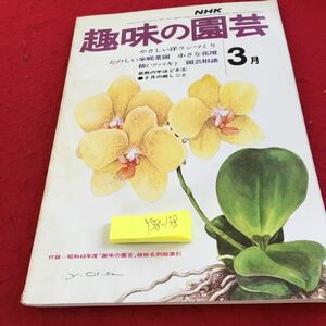 Y38-138 NHK 趣味の園芸 3月 やさしい洋ランづくり たのしい家庭菜園 小さな花壇 椿 盆栽の手ほどき⑥ 庭しごと 昭和49年発行 基礎 育て方