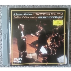 KF　　ブラームス　交響曲第３番　交響曲第４番　カラヤン　DVD