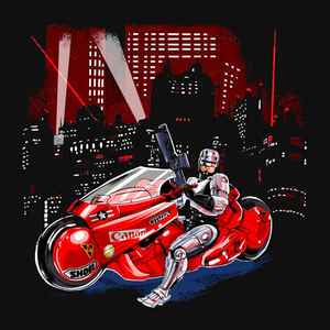 【Tシャツ】　『ROBOKIRACOP』　ROBOCOP　AKIRA　映画　アニメ　S／M／L／XL