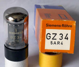 SIEMENS製 GZ34 / 5AR4 整流管 稼働品 (1/2) #473