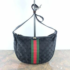 OLD GUCCI GG PATTERNED SHERRY LINE SHOULDER BAG MADE IN ITALY/オールドグッチGG柄シェリーラインショルダーバッグ