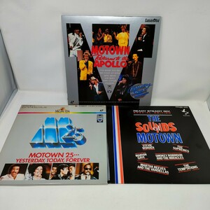 LD MOTOWN RETURN THE APOLLO アポロ劇場 50周年記念コンサート / モータウン25 / the sounds of motown レーザーディスク　送料込み