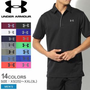 アンダーアーマー 半袖機能ポロシャツ UA TECH POLO 　ブラック　LG 　UNDER ARMOUR