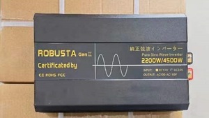 正弦波 インバーター 2200W/4500W 12V仕様 リモコン付き カラーモニター 車 コンセント USB AC100V 直流 交流 発電
