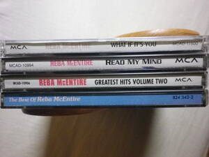 『Reba McEntire アルバム4枚セット』(The Best Of Reba McEntire,Greatest Hits Volume Two,Read My Mind,What If It