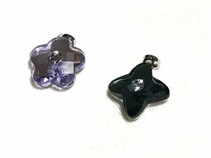 【SWAROVSKI スワロフスキー】カラーストーン ネックレス トップ２点セット