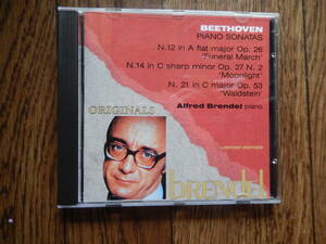 ブレンデル・プレイズ ベートーヴェン ピアノ・ソナタ集 ORIGINALS SH 801 CD　イタリア盤