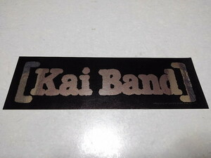 ●　甲斐バンド　【　ステッカー　黒/銀字　】　Kai Band　シンコーミュージック