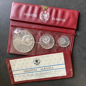 アルバニア記念コイン 3枚 セット SHQIPERI ALBANIA コイン　プルーフセット ★6