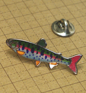 ◆ピンズ 魚 ヤマメ(山女魚) 七宝メタル 日本製