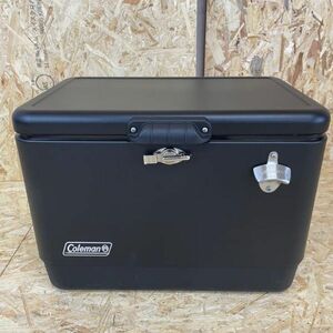 ◆新品 未使用 coleman コールマン スチールベルトクーラー 54QT ブラック ハードクーラーボックス アウトドア キャンプ mc01064651