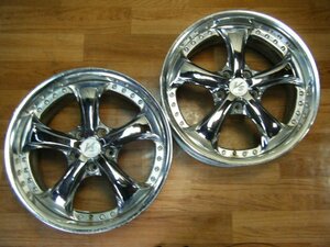 IB-178 ワーク WORK VS-KF 18×8J 5H-114.3 +38 (2本) 深リム 希少 送料は全国一律3300円 離島を除く