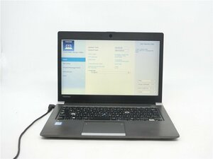 中古ノートパソコンノートPC　TOSHIBA　R63/A　Core i5　6300U　8GB　SSD128GB　BIOSまで表示 　　 ジャンク品　送料無料　