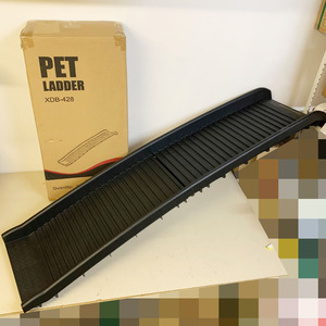 美品 折りたたみ式 ペット用 スロープ PET LADDER XDB-428 ペットスロープ 犬 ドッグスロープ 車 ステップ 階段 昇降台【1986