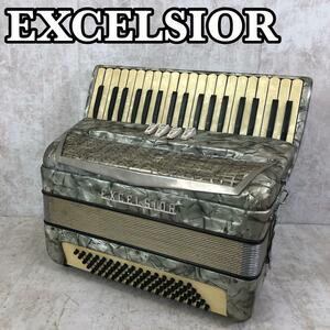EXCELSIOR　エキセルシャー　アコーディオン　モデル580　37鍵盤　80ベース　鍵盤楽器　鍵盤、ベース音だし確認　その他現状品として販売