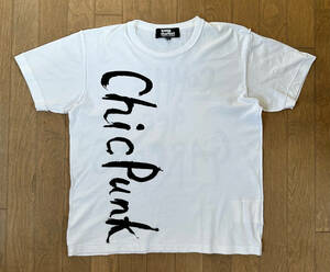 ■BLACK MARKET COMME des GARCONS 極美品 Chic Punk Tシャツ WH-L 闇市 OS-T007 コムデギャルソン ブラックマーケット