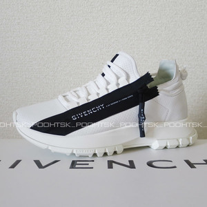 GIVENCHY ジバンシィ 2021 SPECTRE RUNNER ZIP SNEAKERカーフレザー アドレス ロゴ ジップ ランナー ローカット スニーカー シューズ37