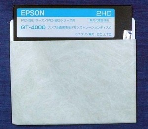 ＰＣ９８　ＥＰＳＯＮ２８６対応　ＧＴ－４０００　サンプル画像デモ　５インチＦＤ 　長期保管品