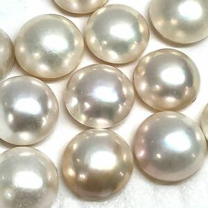 ☆マベパール12点おまとめ100ct☆A 約13.4-14.4mm 20g パール 半円真珠 ジュエリー 裸石 宝石 pearl jewelry ③