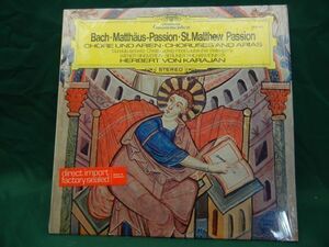 Bach Matthaus-Passion St.Matthew Passion ● VON KARAJAN 独盤 ● grammophon レコード