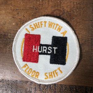 即決価格 1,500円！VINTAGE WAPPEN HURST FLOOR SHIFT ヴィンテージワッペン 刺繍 アメリカ 