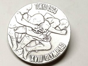【侍】東京オリンピック 1964 昭和39年 造幣局製 シルバー925 記念メダル 希少 20+320