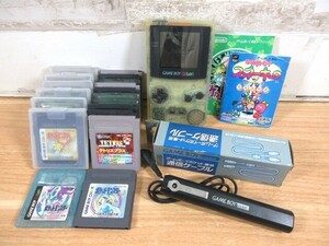 2M2-1「1円～ ジャンク GAME BOY COLOR 本体＋ソフト 18本＋バッテリーパック 他 まとめ」任天堂 動作未確認 Nintendo 現状品