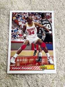 アキームオラジュワン Hakeem Olajuwon 1992 Upper Deck #136 Houston Rockets