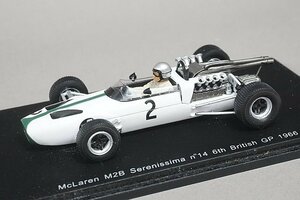 Spark スパーク 1/43 McLaren マクラーレン M2B モナコGP B.マクラーレン 1966 #2 ※台座違い